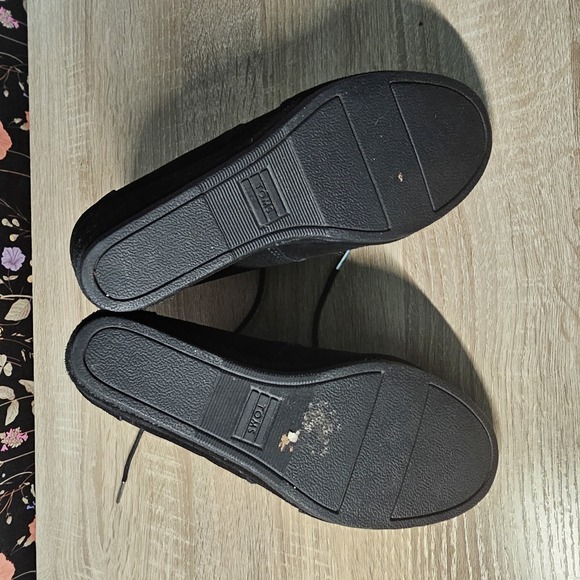 TOMS | KALA BLACK LACE UP WEDGE BOOTIE SIZE 8 - Picture 6 of 6